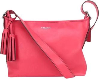 Coach Pre-owned Shoulder Bags, female, Pink, Size: ONE SIZE Pre-owned Leather Shoulder Bag