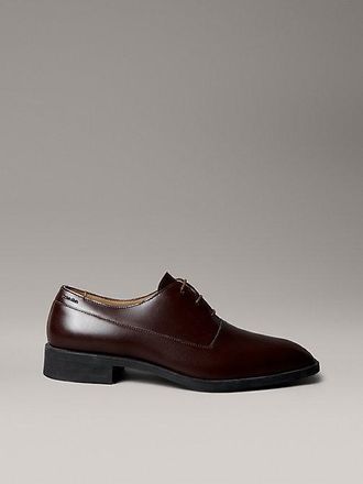 Calvin Klein Leren Derby-veterschoenen met amandelteen
