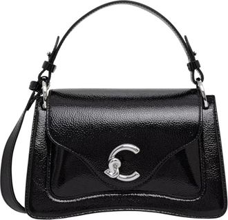 Coccinelle C-Me Glazed Crossbody Tas - Dames - Handtassen - Zwart - ONE Size - Leer - Tassen