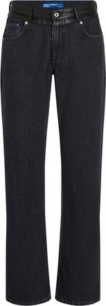 Karl Lagerfeld straight-leg jeans - men - Organic Cotton/Polyurethane - 28/30 - Black
