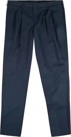 Bills Khakis Mens Pleated Classic Fit Chamois Cloth Pants In Navy