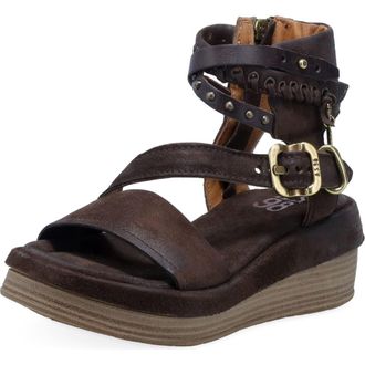 A.S.98 Spaulding Ankle Strap Sandal in Brown at Nordstrom, Size 10.5-11Us