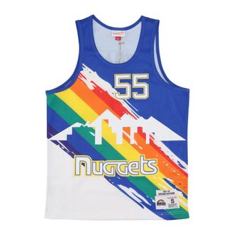 Mitchell & Ness Sportswear, male, Multicolor, Size: XL NBA Basketball Vest Mutombo 55