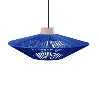 Tosel Suspensi&oacute;n metal Alt.90cm natural ;Pantalla: azul