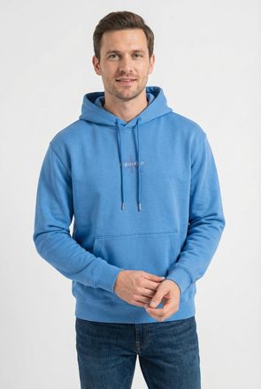 Calvin Klein Jeans Sweatshirt CALVIN KLEIN JEANS LS EU 350TERRY MICRO MONOLOGO HO, Herren, Gr. XXL, french blau, Sweatware, Obermaterial: 100% Baumwolle, l&auml;ssig geschnit