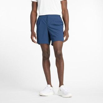 New Balance Hombre Tournament Short en Azul, Polywoven, Talla M