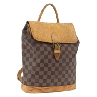 Louis Vuitton Pre-owned Backpacks, female, Brown, Size: ONE SIZE Pre-owned Vintage Canvas Backpack