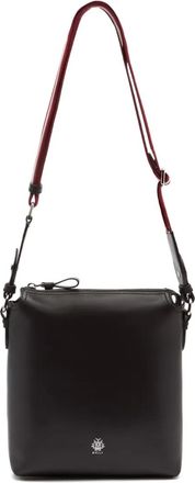 Bally crest leather crossbody bag - men - Bovine Split Leather/Polycotton/Nylon/Polyester/Vinylon/Recycled Nylon - One Size - Brown