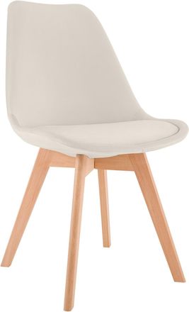 Clp Silla con asiento en terciopelo beige