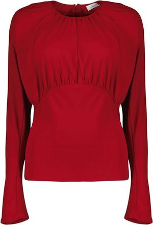 Paco Rabanne Jersey Top - Dames - Blouses - Rood - XL - Overhemden