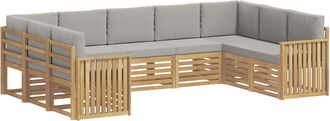 vidaXL Juegos De Sof&aacute;s Madera De Acacia S&oacute;lida Vidaxl