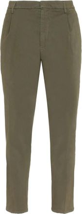 Dondup Tyler Broeken - Heren - Slim Fit Broeken - Groen - W36 - Katoen - Broeken