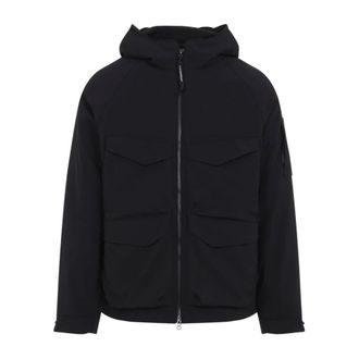 C.P. Company C.P. Company - Chaqueta Shell Acolchada con Capucha y Lente - Jackets - Hombre - Negro - L
