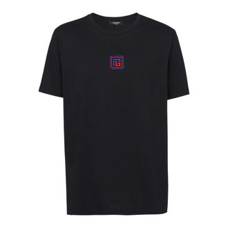 Balmain PB T-shirt - male - Balmain - T-Shirts - Black - 2XS - Tops