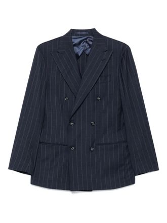 Barba striped blazer - Blue