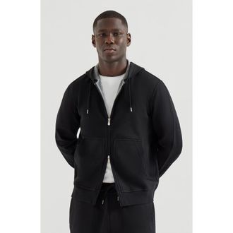 Brunello Cucinelli Double cloth sweatshirt in Black at Nordstrom, Size Xxx-Large Eu