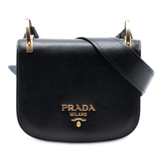 Prada Tweedehands City Calf Pionniere Zadelhandtas