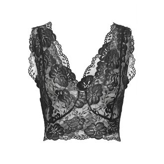 Cream Donna, Top, Nero, M, new