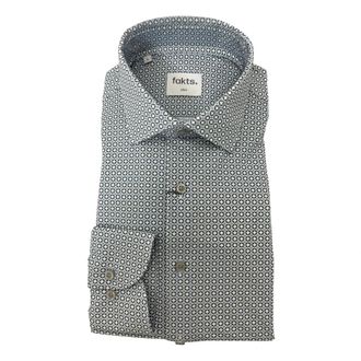 Fakts Heren, Overhemden, Veelkleurig, Maat: L Leer