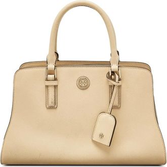 Tory Burch Borsa tote Robinson Dome in pelle - Toni neutri