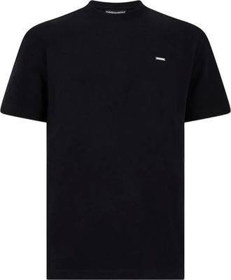 Dsquared2 T-shirt met logoplakkaat - Zwart