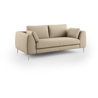 Divani.Store Divani.store - Plano Sof&aacute; Moderno En Microfibra T&eacute;cnica Desmontable 176 Cm Taupe