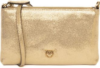 Pinko Mini Flat Love Bag - Dames - Clutches - Geel - ONE Size - Leer - Tassen