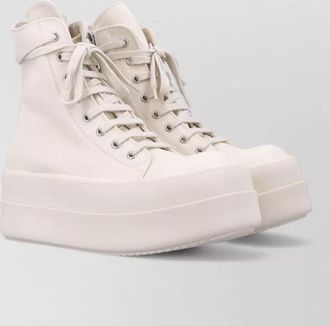 Rick Owens mega bumper canvas ankle sneakers