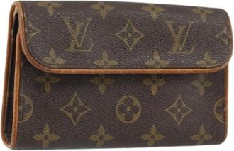 Louis Vuitton Pre-owned Clutches, female, Brown, Size: ONE SIZE Pre-owned Canvas Clutch
