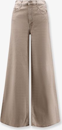 Mother Pantaloni The Undercover Sneak in denim beige - MOTHER - gender_Woman