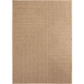 Nazar Rugs Alfombra interior/exterior con aspecto de yute - 280x370