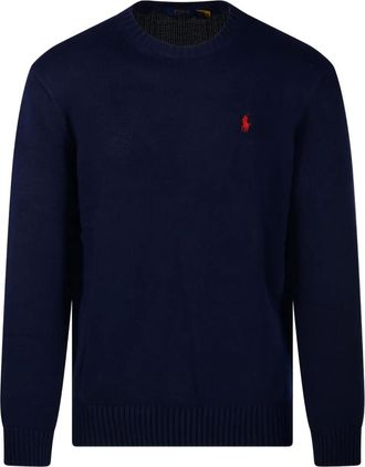 Ralph Lauren Collection Maglione girocollo con ricamo Polo Bear - Blu