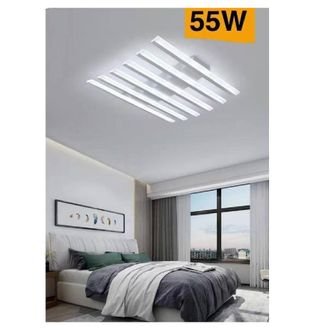 Trade Shop Trade Shop Traesio - Trade Shop - Plafoniera Led Moderna 55 Watt Finitura Bianca Luce Naturale Fredda Calda C47-b