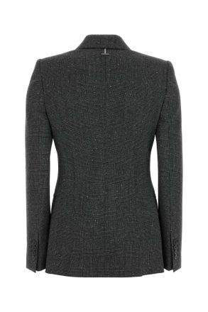 Alexander McQueen 857675qjafv 1080 Blackivory Exterior: Wool Lining: Cupro Giacche E Gilet Jacket