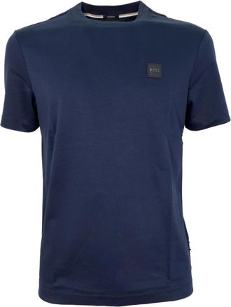 HUGO BOSS Tiburt 278 T-shirt - Heren - T-shirts - Blauw - L - Katoen - Tops