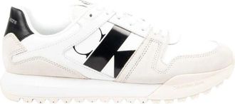 Calvin Klein Toothy Run Low Lth - Heren - Sneakers - Wit - 45 EU - Leer - Schoenen