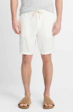 Vince Lightweight Hemp Shorts in Bone at Nordstrom, Size X-Large