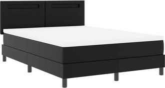 vidaXL Vidaxl - Estructura De Cama Con Colch&oacute;n Con Colch&oacute;n Negro 140 X 200 Cm