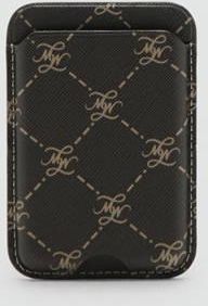 Mango Portacarte cellulare stampa logo marrone - Donna - Taglia unica - MANGO