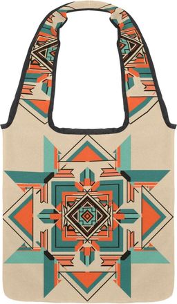 Generic 871111_3 Reversible Canvas Shoulder Tote - Double-Sided Print, 12oz Cotton, 27cm Drop, Fold-Flat Bag for Travel, Shopping, Street Outings