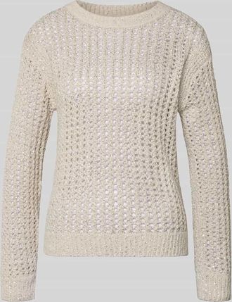 Betty Barclay Strickpullover mit gerippten Abschlüssen in Sand, Größe 36