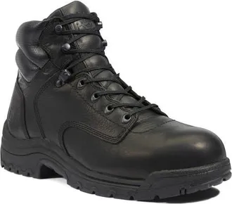 Timberland TiTAN EV 6 Waterproof Composite Toe Work Boot in Black at Nordstrom, Size 11.5