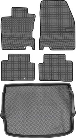 OEM Juego De Alfombrillas De Goma Para Coche Y Maletero Para Nissan Qashqai Ii Crossover (2013-2021)