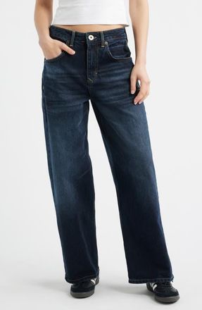 BDG Jaya Low Rise Wide Leg Jeans in Blue Black at Nordstrom, Size 26 X 32