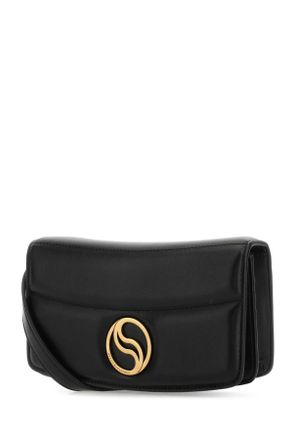 Stella McCartney S-Wave Mini Crossbody Wallet - Black