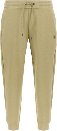 HUGO BOSS Cotton-Blend Track Pants - Heren - Sweatpants - Beige - M - Katoen - Broeken