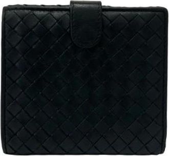 Bottega Veneta Pre-owned Wallets, female, Black, Size: ONE SIZE Pre-owned Leather Bifold Wallet