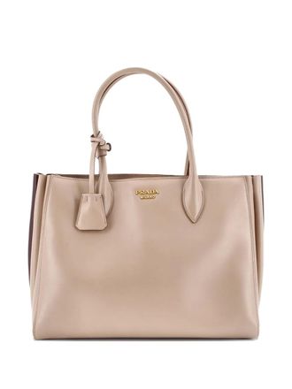Prada Soft Bibliotheque City Calfskin Medium tote bag - Toni neutri
