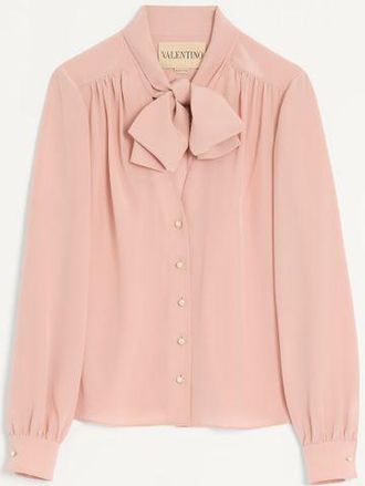 Valentino Camicia In Crepe De Chine Donna ROSA ANTICO 36
