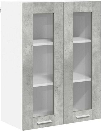 vidaXL Hanging Cabinet with Storage Riga Concrete Grey 60 x 31 x 80 cm vidaXL